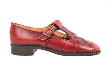 Children shoes, vintage boot.