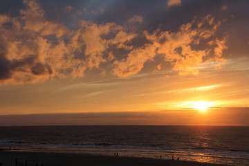 sunset on the beach