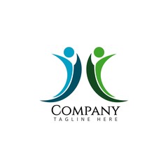 Social Company Logo Vector Template Design Illustration