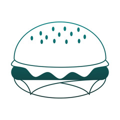 Hamburger fast food vector illustration graphic design