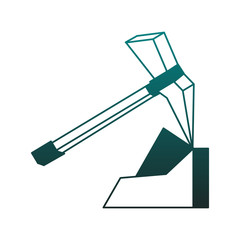 Miner pick isolated vector illustration graphic design