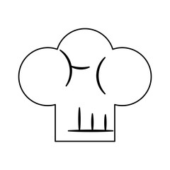 Chef hat symbol vector illustration graphic design