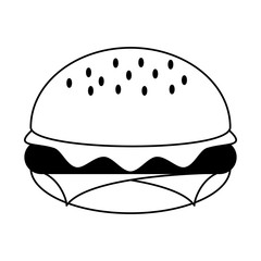 Hamburger fast food vector illustration graphic design