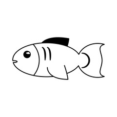 Fish seafood symbol vector illustration graphic design