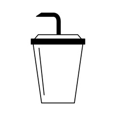 Soda cup isolated vector illustration graphic design