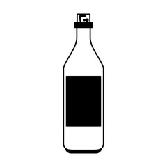 Wine bottle isolated vector illustration graphic design