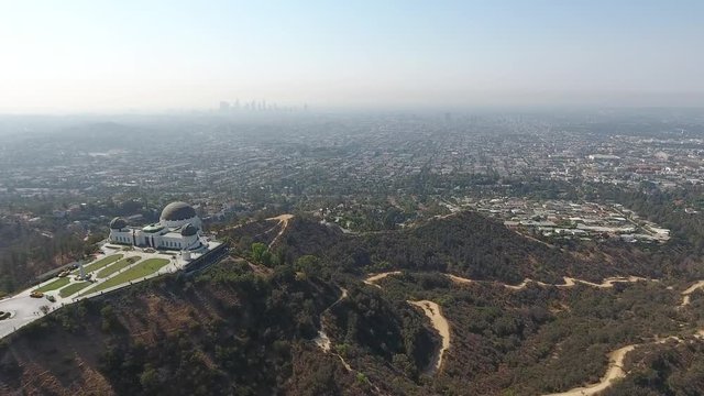 Griffith Observatory with DTLA in the background