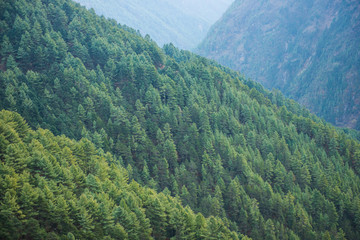 Obraz premium Beautiful view landscape of mountain in nepal