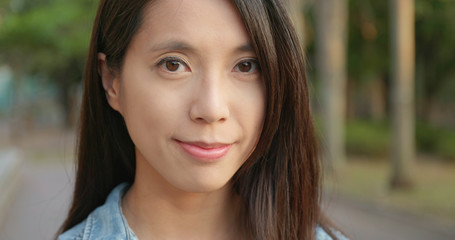 Young woman smile to camera