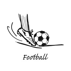 Football, sketch for your design