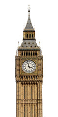 Big Ben in London, UK in isolated