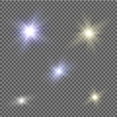 star on a transparent background,light effect,vector illustration. explosion with sparkles.Sun.magic