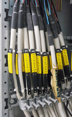 electrical part and accessories in the  control cabinet , control and power distributor,lockout ,tagout