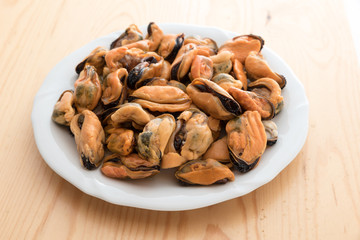 Tasty mussels without hood