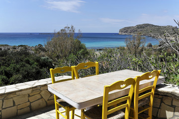 Taverne, Restaurant, Falasarna, Phalasarna, Kreta, Griechenland, Europa