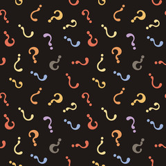 Seamless pattern of letter symbol. Stylish vector print.