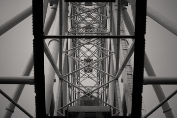 Inside the Ferris wheel