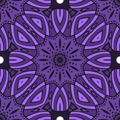 colored floral geometric vector pattern. Vector illustration. ideal for creative and decorative projects.