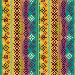 Sewing fabric with Boho seamless pattern - CottonBee