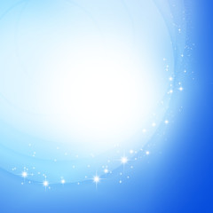 重なる円と煌めく星
