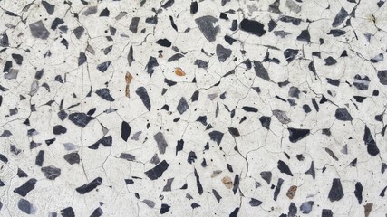 pattern terrazzo floor black and white color.granite background
