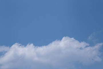 Blue sky with beautiful clouds.