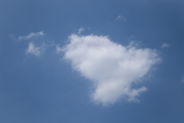 Blue sky with beautiful clouds.