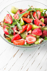 Healthy strawberry salad