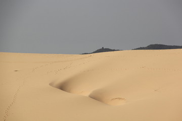 White sands in the desert