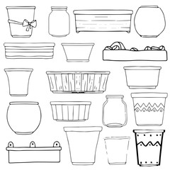 Flowerpots, vases, boxes