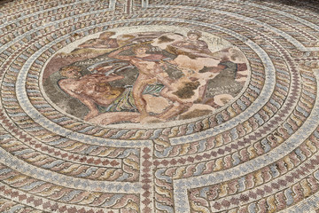 in paphos cyprus the old mosaic