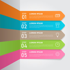 Infographic template for business, education, web design, banners, brochures, flyers, diagram, workflow, timeline. Vector illustration.