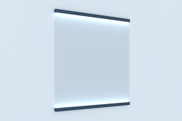 Abstract glowing rectangular banner