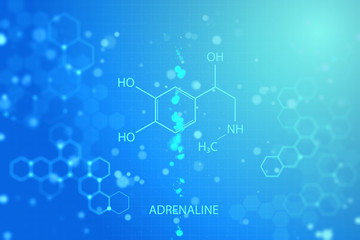 Glowing chemical background
