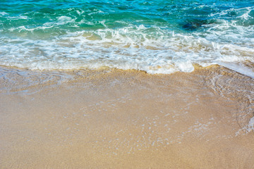 Sand Strand mit Wasserwelle