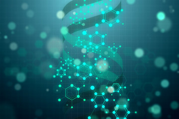 Glowing DNA texture