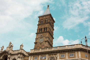 Fototapeta na wymiar Church of Santa Maria Maggiore in Rome, Italy.