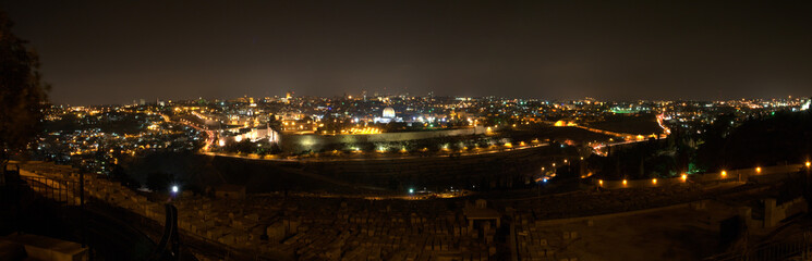 Fototapeta na wymiar Jerusalem Night