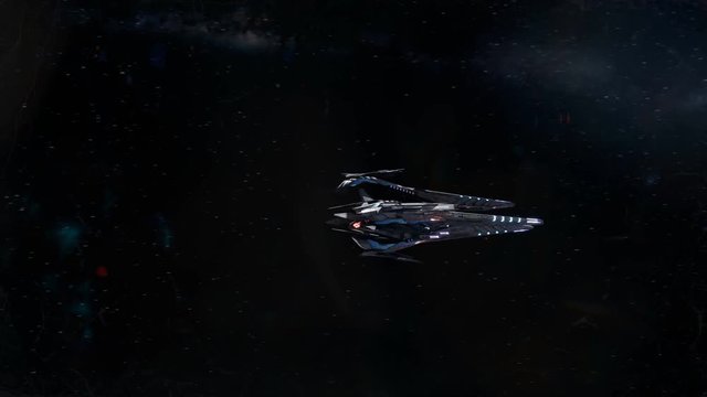 Alien Spaceship Flyby
