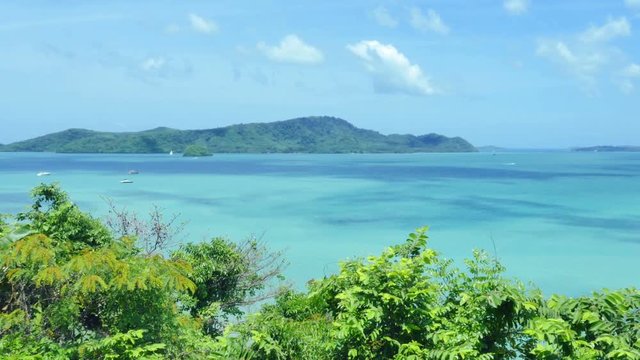 at Khao Khad viewpoint near Panwa cape you can see around Ao Chalong gulf. there have two piers first is Palaye pier second is  Chalong pier