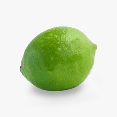 Fresh lime isolated on a white background