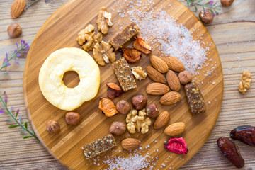 Mixed Food, Fruits and Nuts