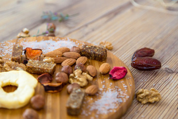 Mixed Food, Fruits and Nuts