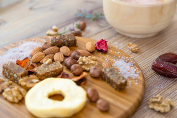 Mixed Food, Fruits and Nuts