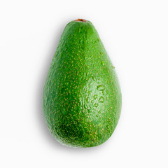 A whole fresh avocado. Isolate