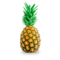 Fototapeta premium Fresh pineapple isolated on white background