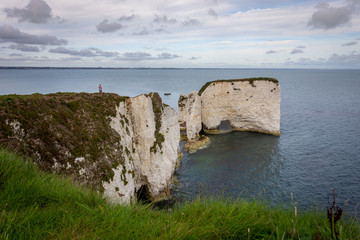  Old Harry Rocks near Swanage, Jurassic Coast in Dorset south of England, UK