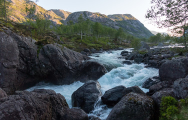 Fototapeta na wymiar Beautiful Nature Norway natural landscape. Aerial.