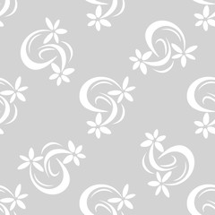 Geometric seamless pattern. Flower