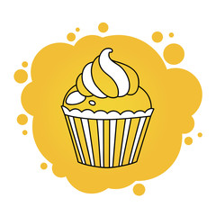 Yellow cupcake
